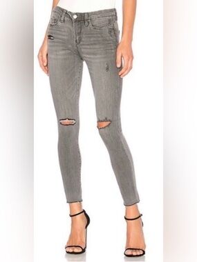 NWT Blank NYC The Bond Mid Rise Distressed Skinny Jeans 33 Tequila Royale